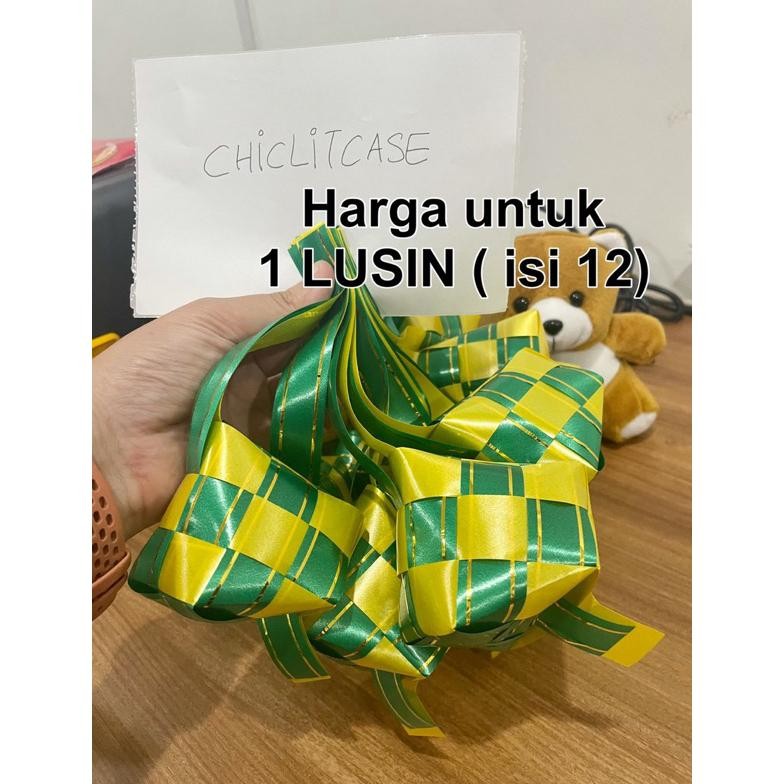 

Hiasan Plastik Pita Ketupat/Parcel Lebaran/1 Lusin 12 Pcs D Ramadhan Sale