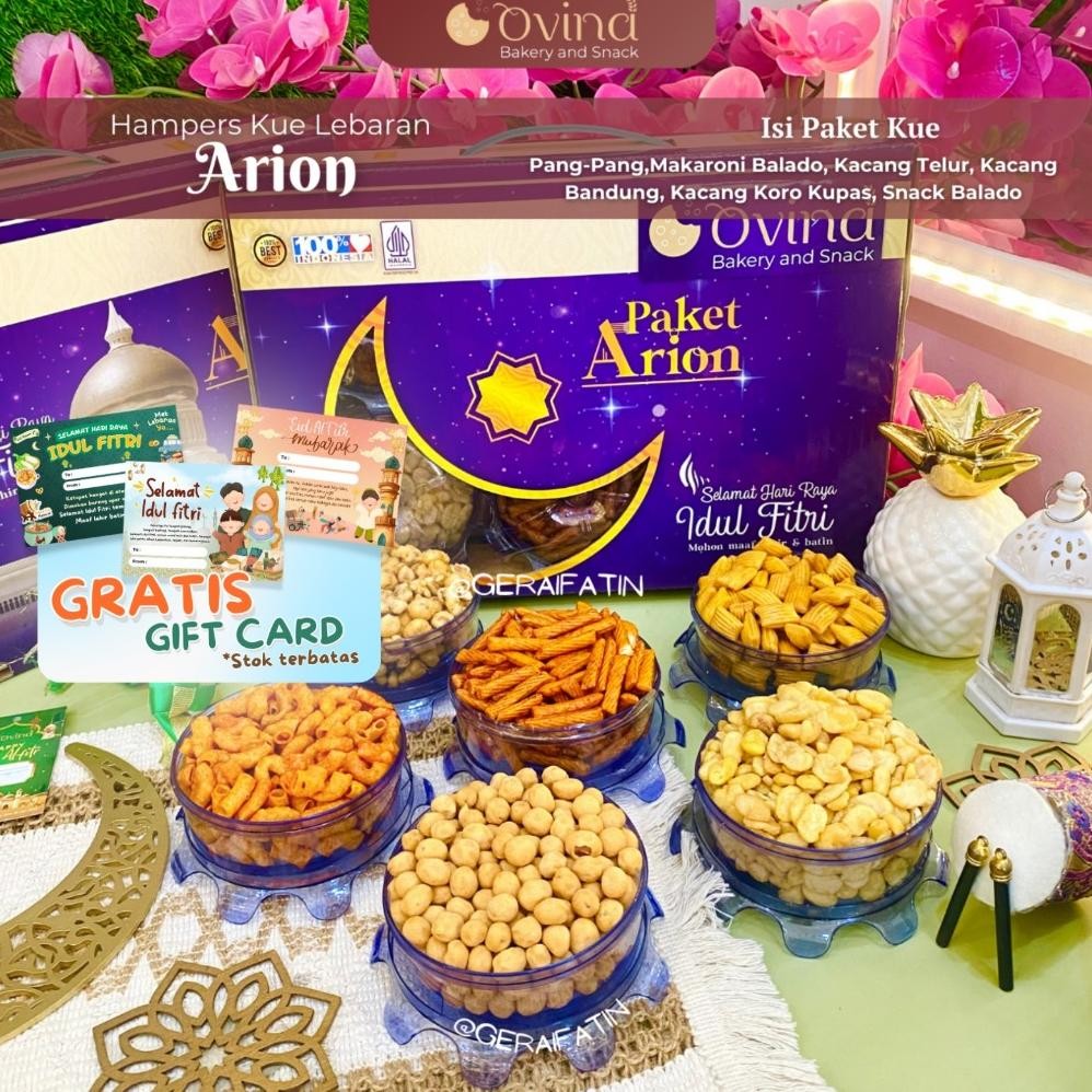 

Promo Ramadhan Dan Lebaran!!! Kue Lebaran Ovina Paket Orion Kacang Dibuat Tahun 2025 Diskon