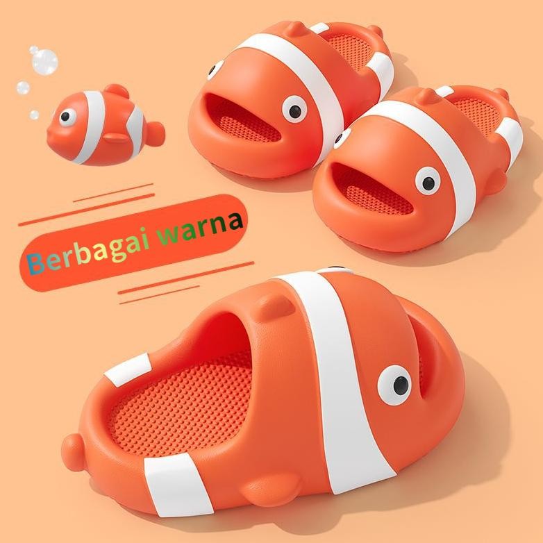 Greenland Sendal Karet Anak Sendal Selop Anak Lucu Karakter Elmo Sendal Karet Anti Slip Sandal Anak 