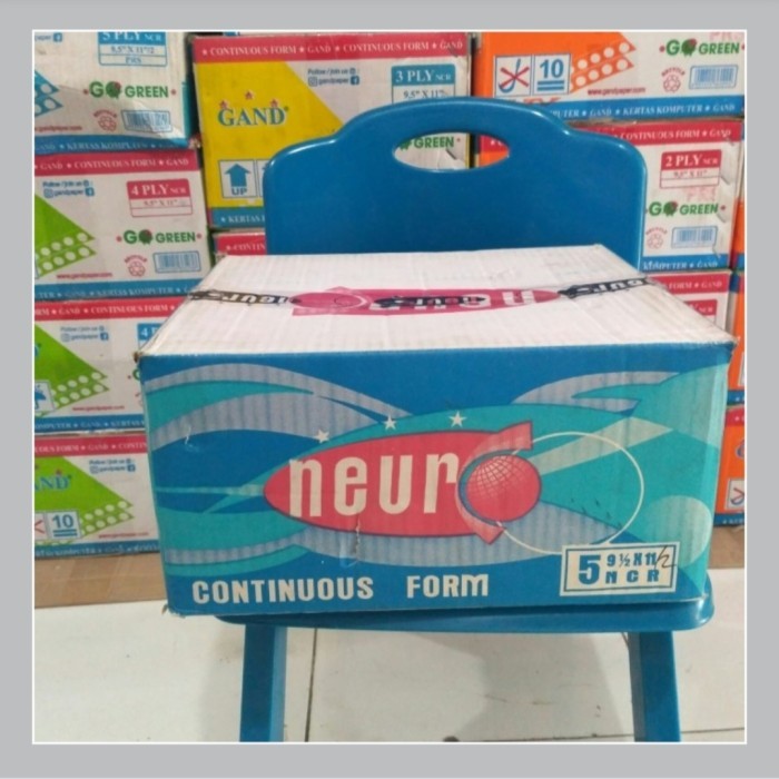 

Neuro Continuous Form 5 ply HVS NCR 9,5 x 11"/Kertas Printer Komputer.