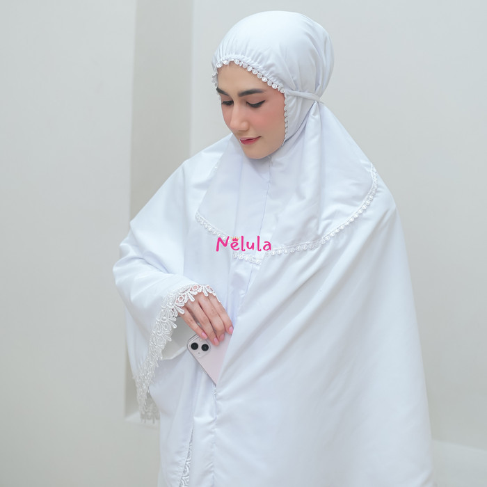 Bergo Umroh Dan Haji Premium Jumbo Bersaku Anti Copet By Nelula Promo Terbatas