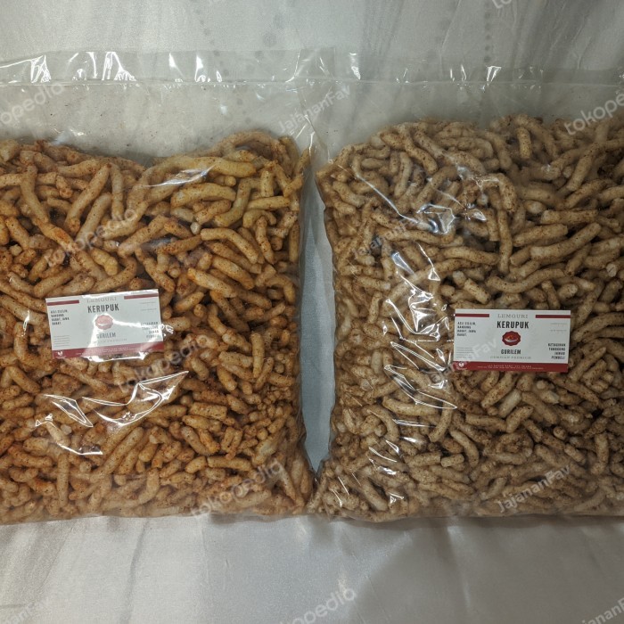 

Kerupuk Gurilem 1Kg 'Lemguri' Asli Cililin, Rempah, pedas dan original