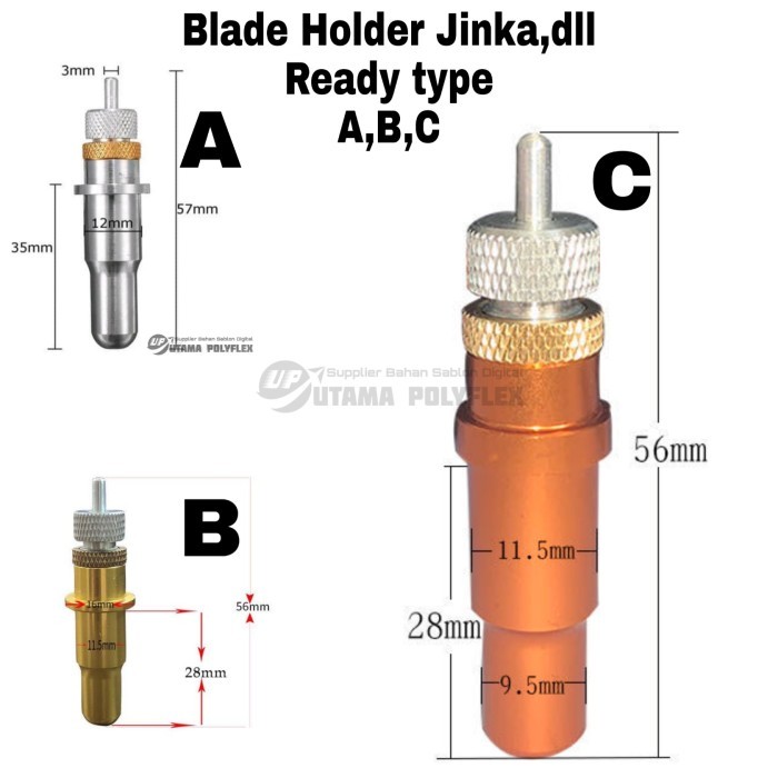 

Blade Holder / Holder Mata Pisau Cutting Jinka / Rumah Pisau Cutting