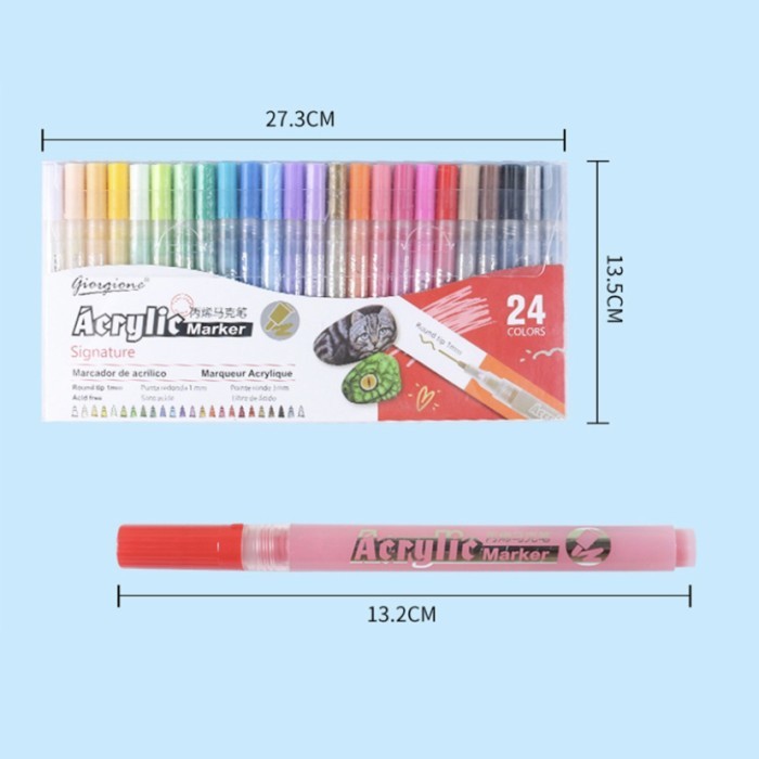 

GIORGIONE ACRYLIC PAINT MARKER PEN SET SPIDOL SEGALA PERMUKAAN