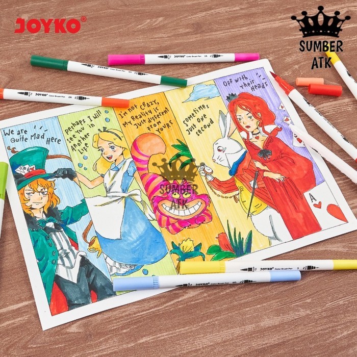 

COLOR BRUSH PEN PENA KUAS WARNA JOYKO CLP-40 48 WARNA COLOR