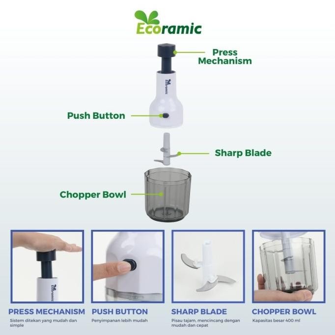 ECORAMIC FOOD CHOPPER / PENCINCANG