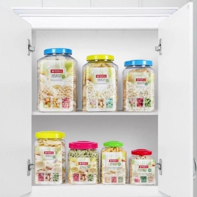 Terjangkau Toples Kotak Tutup Putar Besar 8 Liter Lion Star Hugo Square Pp-55