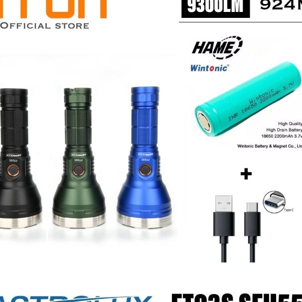Astrolux FT03S SFH55 9300 Lumens 924 Meter Senter sorot led Flashlight Terlaris