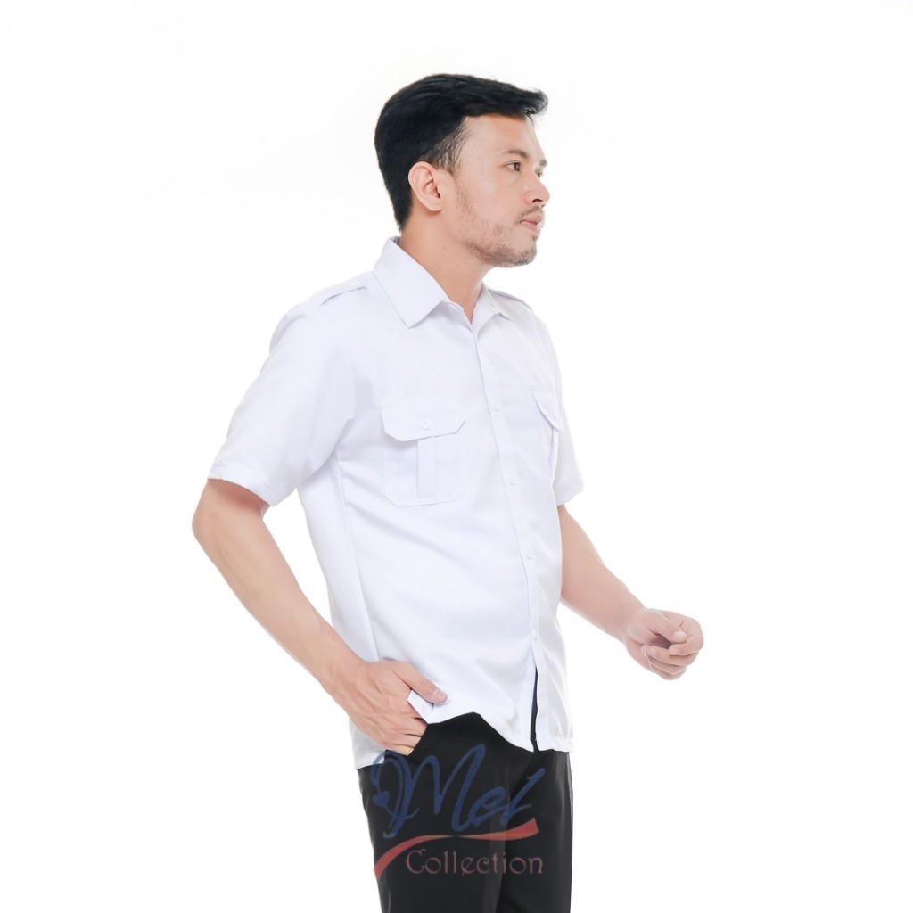 Rekomendasi Terbaik  Kemeja Safari Putih Kemeja Kerja Seragam Pemda Seragam Safari Putih Kemeja