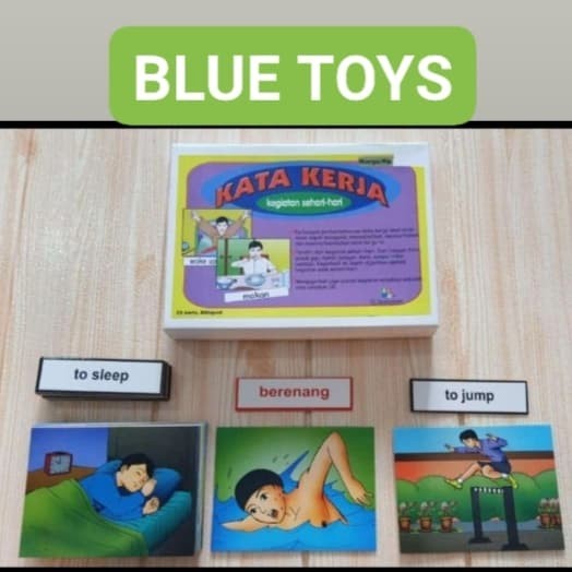 ASLI KARTU KATA KERJA ANAK TERAPI WICARA PERILAKU AUTIS KODE 510