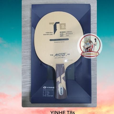 Yinhe T8S - Blade Kayu Pingpong Carbon Kev Bet Tenis Meja T8-S T-8S