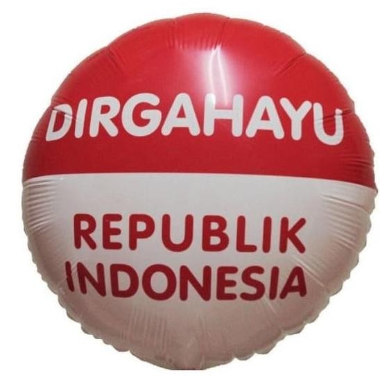 ((((()paling dicari] Balon Foil Dirgahayu, Balon 17 Agustus, Dekorasi Agustusan