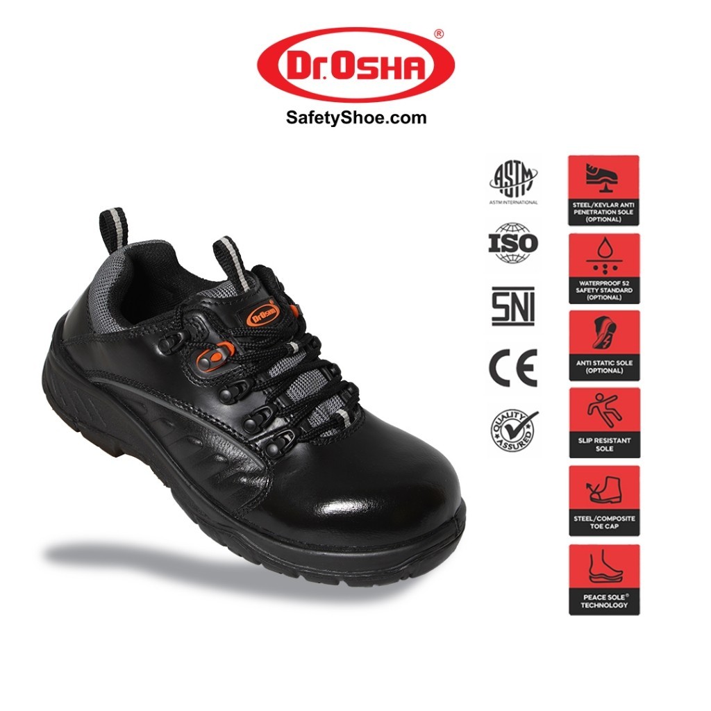 Dr OSHA Paradise 3171 S1 Composite Safety Shoes - Black