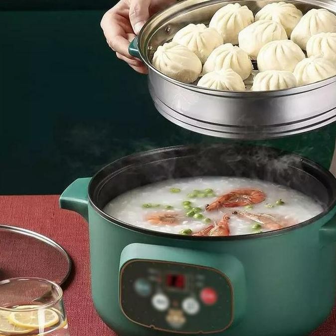 PANCI LISTRIK TIMER JUMBO 26 CM / PANCI LISTRIK SERBAGUNA 3.2 LITER