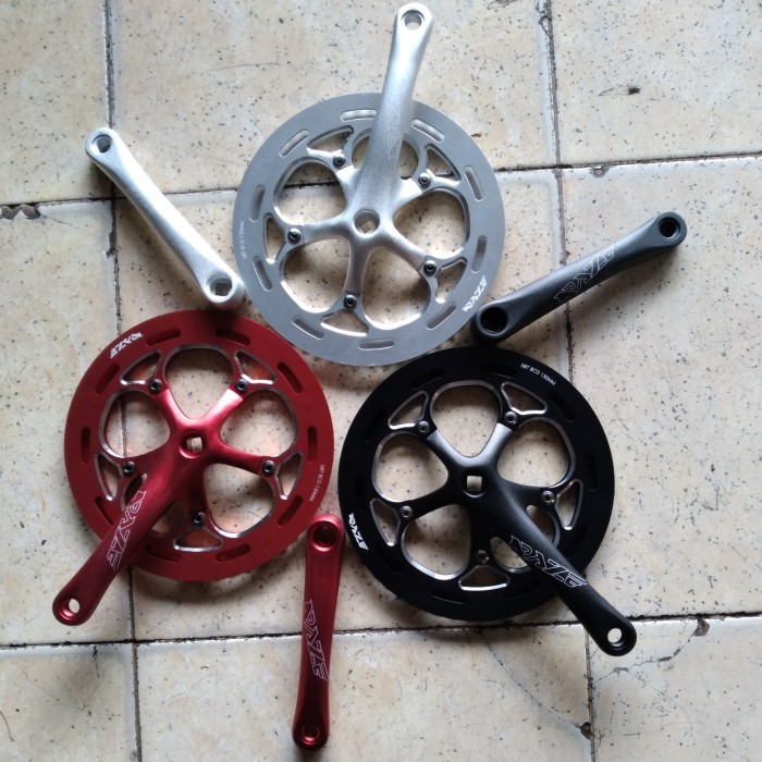 GIR/CRANKSET/CRANK SET RAZE 56T SEPEDA LIPAT/FOLDING ALLOY BCD 130MM KODE 1416