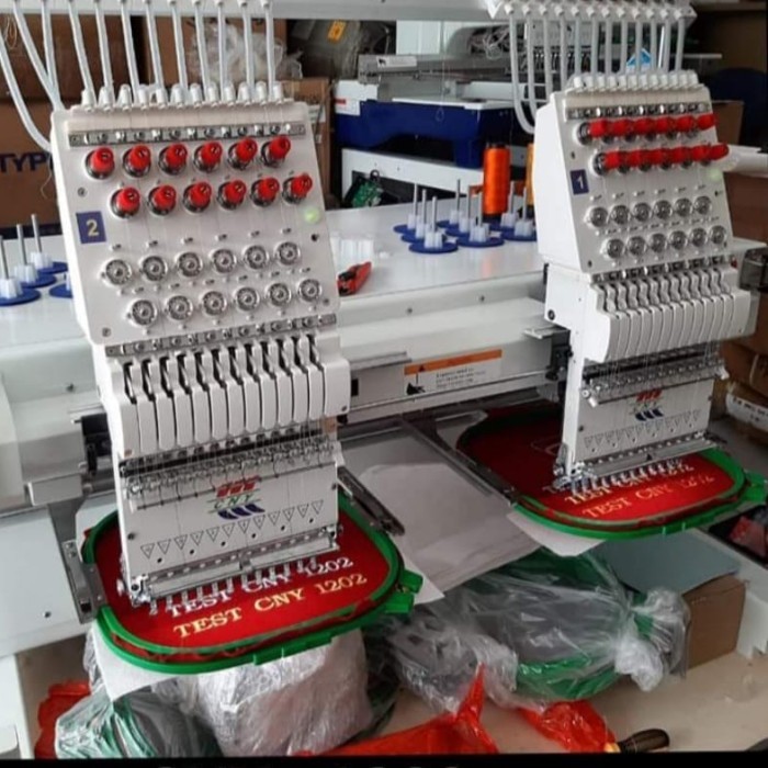 Mesin Bordir Komputer Industri 12 Jarum 2 Kepala Cny-1202 / Cny1202
