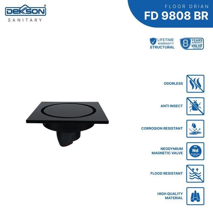 CO DEKKSON LUBANG SARINGAN AIR LANTAI KAMAR MANDI FLOOR DRAIN  FD 9808