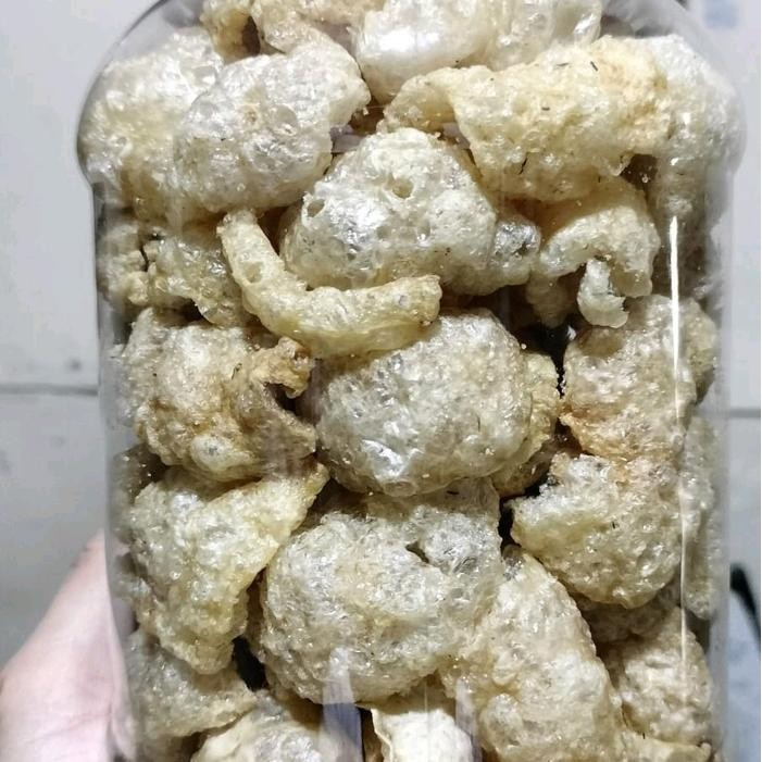 

KERUPUK KULIT BABI NON HALAL KILOAN SNACK FOOD KRUPUK ASIN