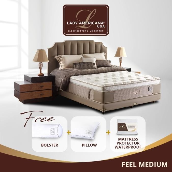 CO Kasur Springbed Lady Americana Millionaire Fullset Arkansas
