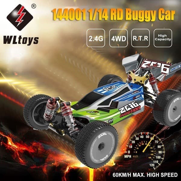 Product Laris Rc Car Buggy Wl 144001 1/14 4Wd 60Km/H Rtr