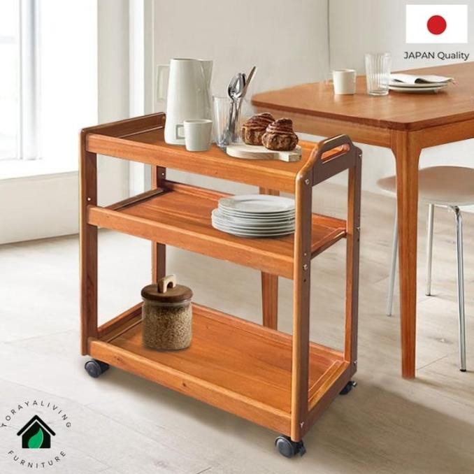 CO TORAYA Troli Dapur / Meja Dapur Dorong / Kitchen Cart / Rak Dorong / Meja Dapur Dorong / Rak Susu