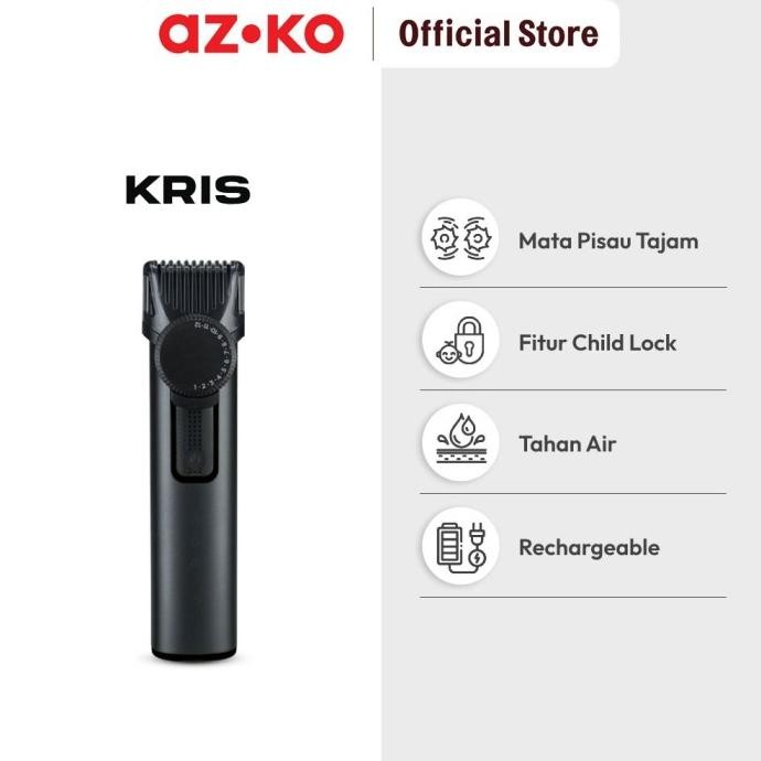 Promo Azko Kris Alat Pencukur Rambut Multifungsi 600 Mah - Hitam Hair Trimmer Alat Pemotong Bulu Ram
