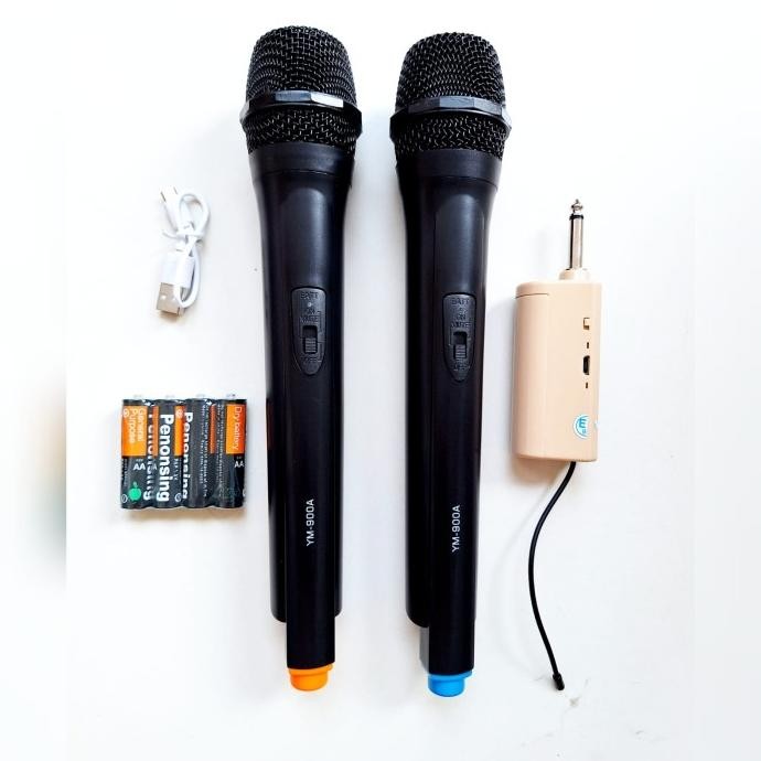 Grosir Mic Wireless Yamaha Ym 900A Microphone Tanpa Kabel 2 Mic