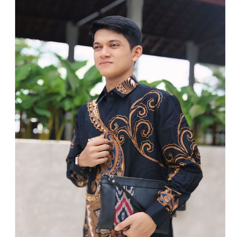 OW BATIK PRIA  - BATIK PRIA LENGAN PANJANG - OW BATIK 008 PREMIUM - BATIK FORMAL PRIA