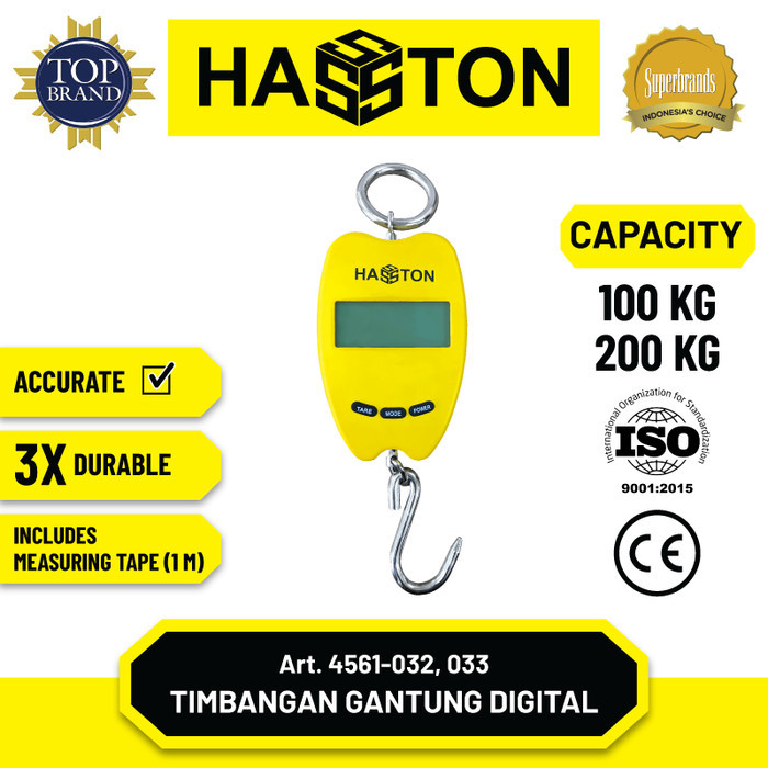 Hasston Timbangan Gantung Digital 100 Kg (4561-032)
