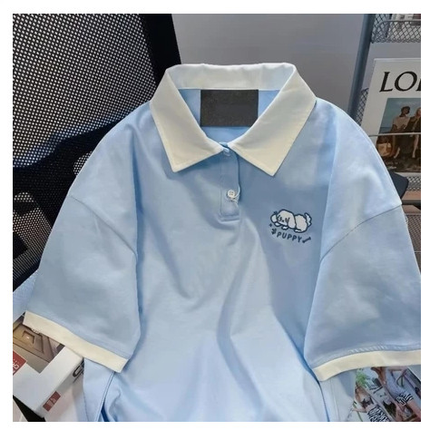Epix Apparel KAOS POLO PUPPY CUTE Sablon Big Size Kaos Jumbo Simple Polo Shirt Unisex M L XL 2XL 3XL