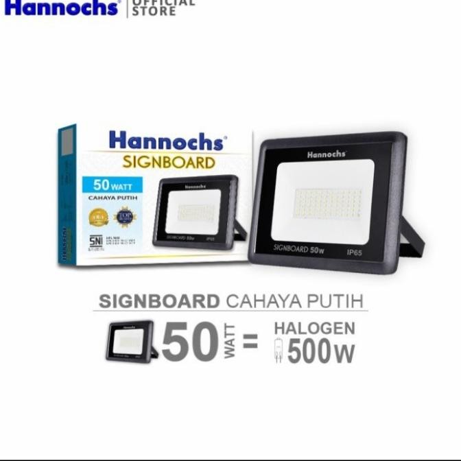 NEW Lampu sorot 50w Signboard Hannochs