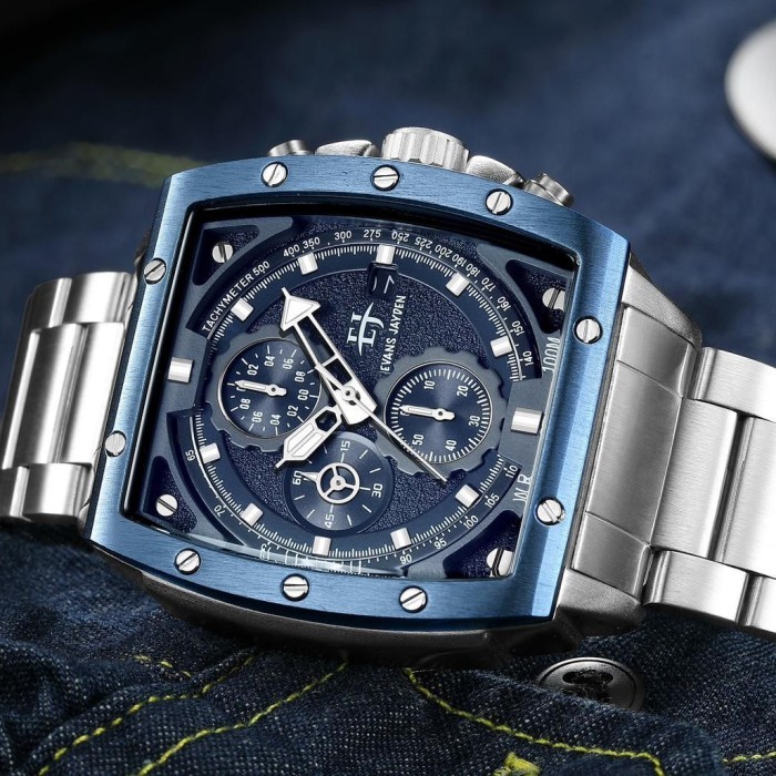 Jam Tangan Pria Evans Jayden Original Chrono Aktif Semua 9463-1 Rt