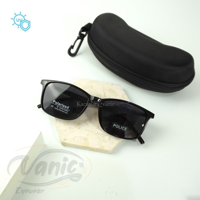 Kacamata Hitam Polarized Police 1216 Pria Wanita Premium Original