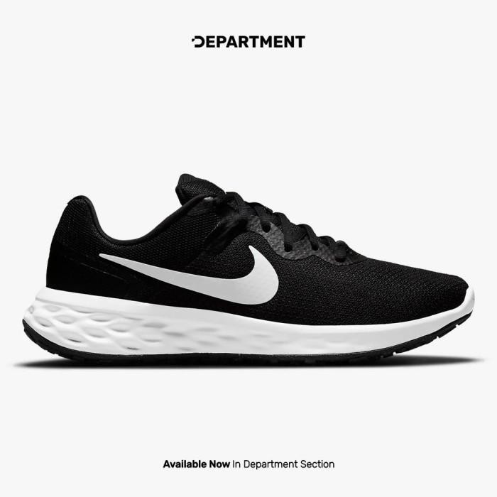 NIKE Sepatu Lari Pria REVOLUTION 6 NN BLACK WHITE DC3728003 ORIGINAL