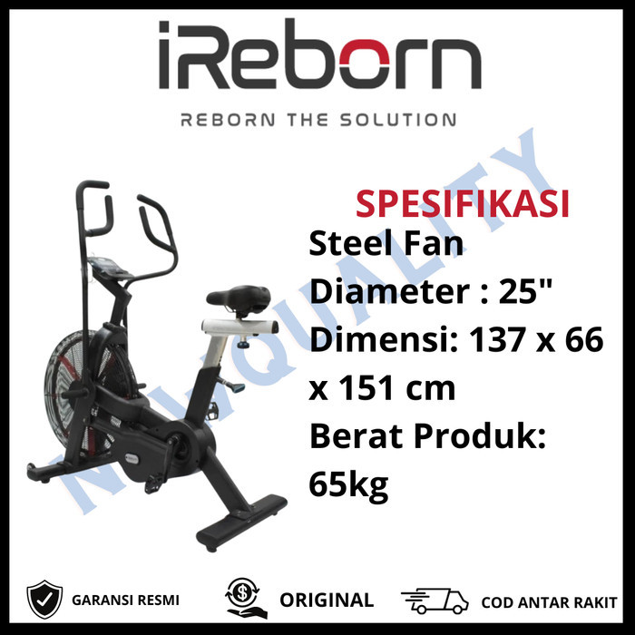 Ylia Sepeda Statis Air Bike Ireborn Ireborn Alat Fitness