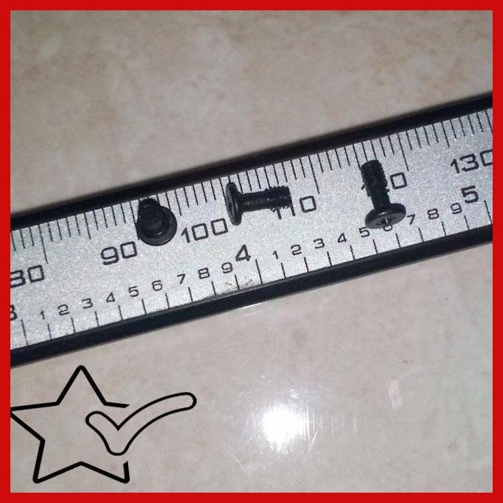 [BJY] SEKRUP BAUT BAUD SCREW LAPTOP UNIVERSAL M2.5X7 5X7 HEAD 4.5MM