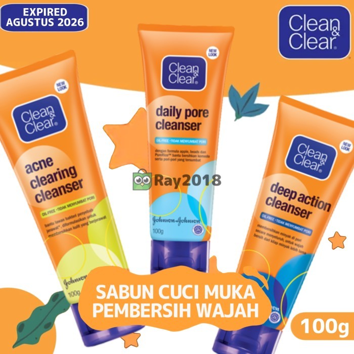 MURAH Clean and Clear Face Wash Sabun cuci muka pembersih wajah
