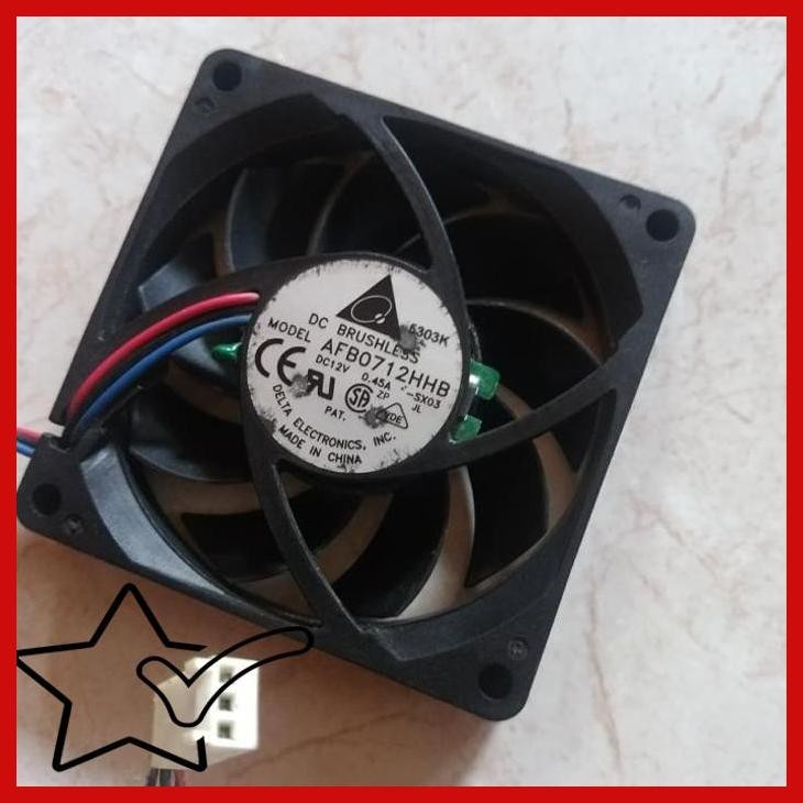 [BJY] FAN LGA 7CM ORIGINAL DELTA AFB0712HHB DILENGKAPI SENSOR PANAS