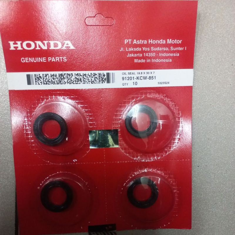 91201KCW851 – OIL SEAL 19.8 X 30 X 7, SEAL MAGNIT VARIO KARBU ORI AHM