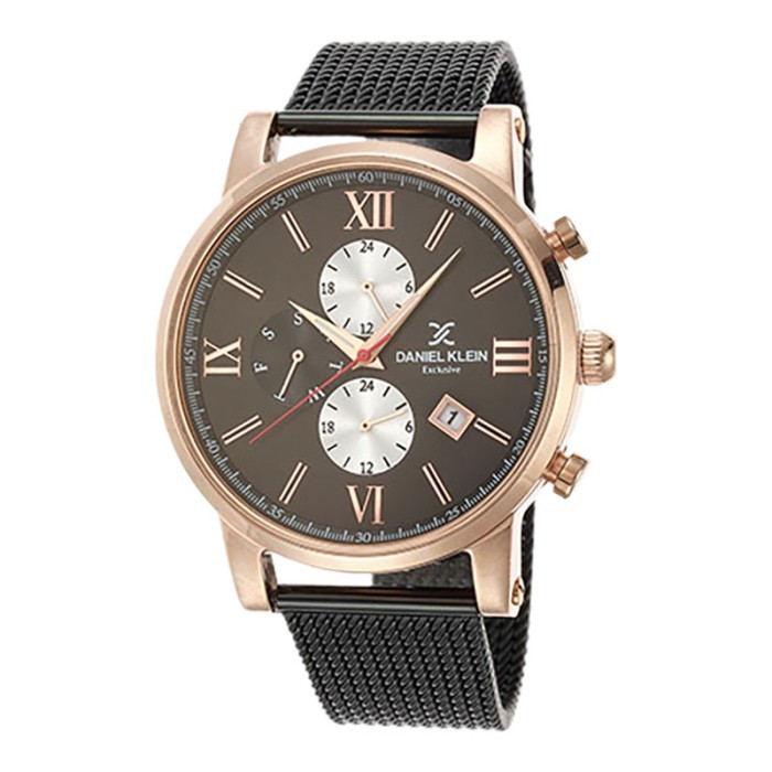 Tebaru Jam Tangan Pria Daniel Klein Exclusive DK112509-2 Chronograph Men Gun Berkualitas