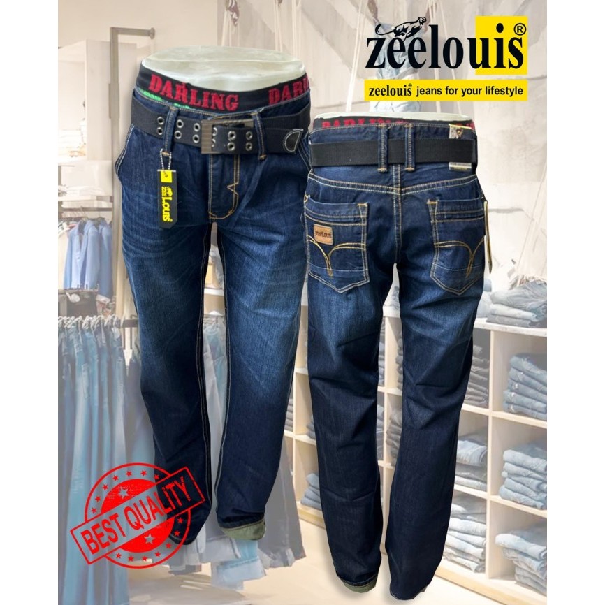 Zee Louis Celana Jeans Panjang Reguler Pria