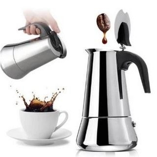 LIMITED EDITION MOKAPOT MOKA POT KEPLER COFFE ALAT DAPUR PEMBUAT KOPI STAINLESS STEEL