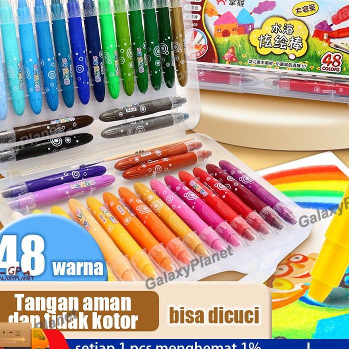 

Crayon Et 48 Warna Mata Edang Ily Crayon Water Oluble Crayon Rayon Licin