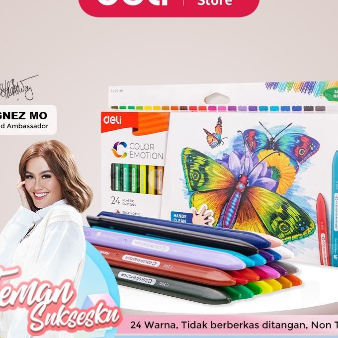 

Crayon Platic 24 Warna Deli Ode Ec20020