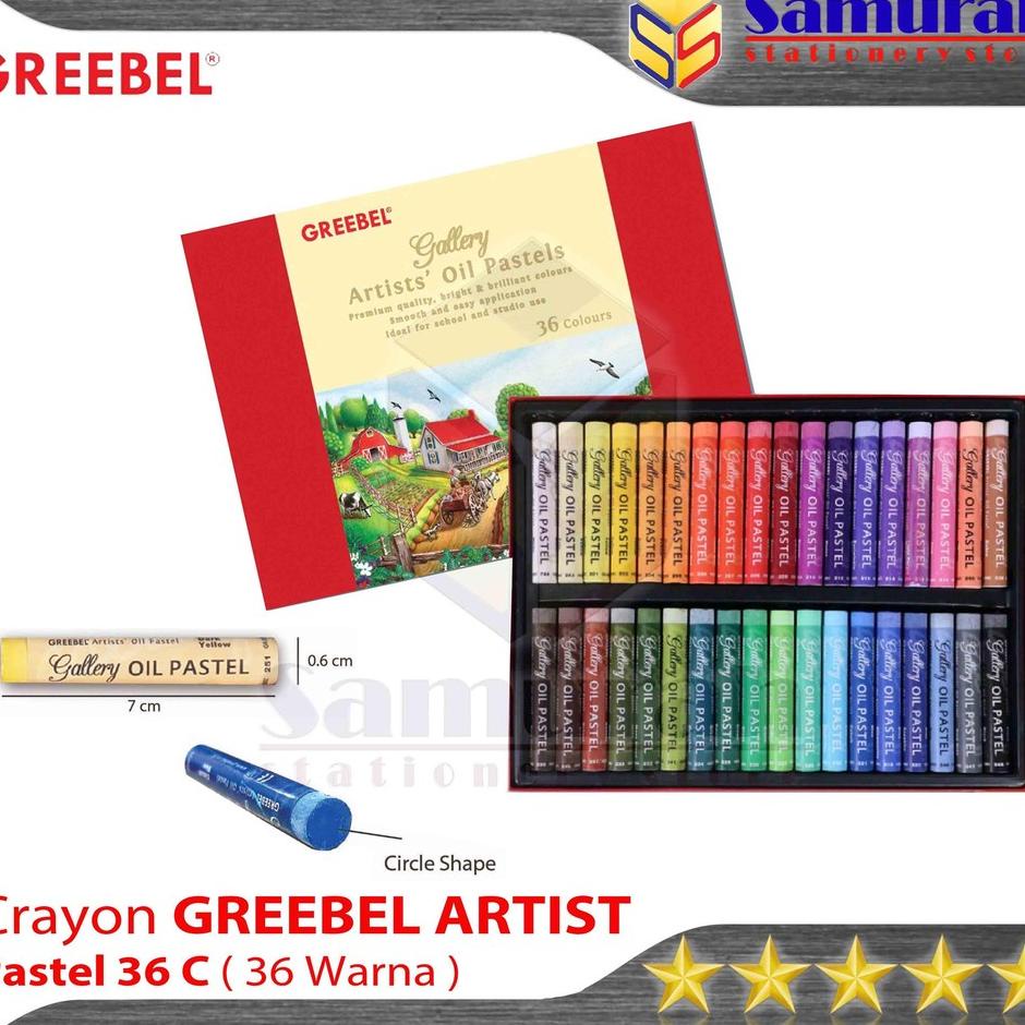 

Crayon Greebel Artit 36 Warna Rayon Gambar Profeional Mewarnai Oil Patel Art 36 Color
