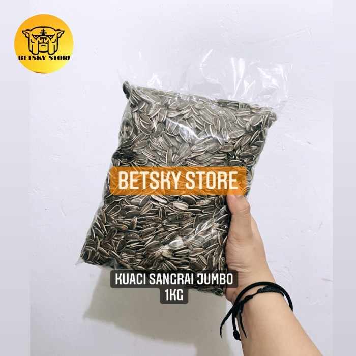 KUACI SANGRAI JUMBO PAKAN BURUNG KEMASAN 1KG KODE 544