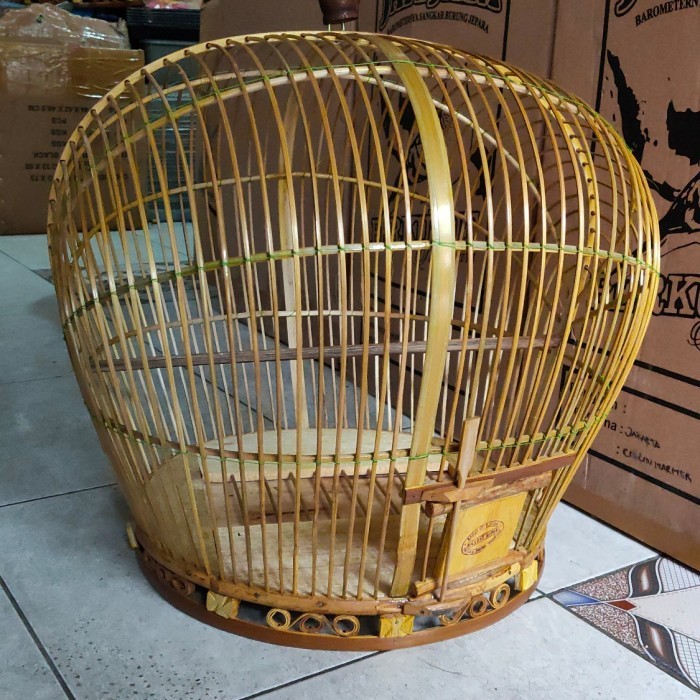 SANGKAR TEKUKUR PUTER ROTAN BAMBU PERNIS[GRAB GOJEK ONLY] KODE 1185