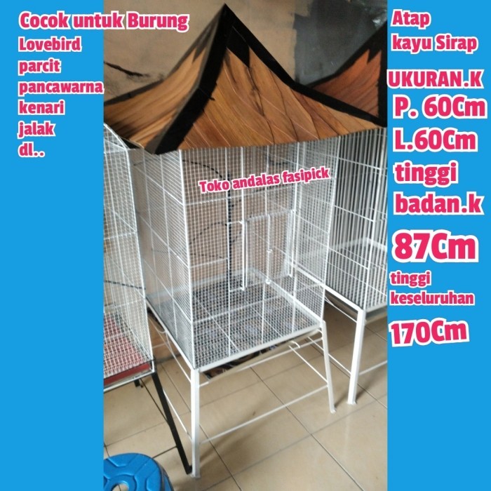 KANDANG KOLONI BURUNG BESAR/KANDANG LOVEBIRD/KANDANG BURUNG PARCIT KODE 287
