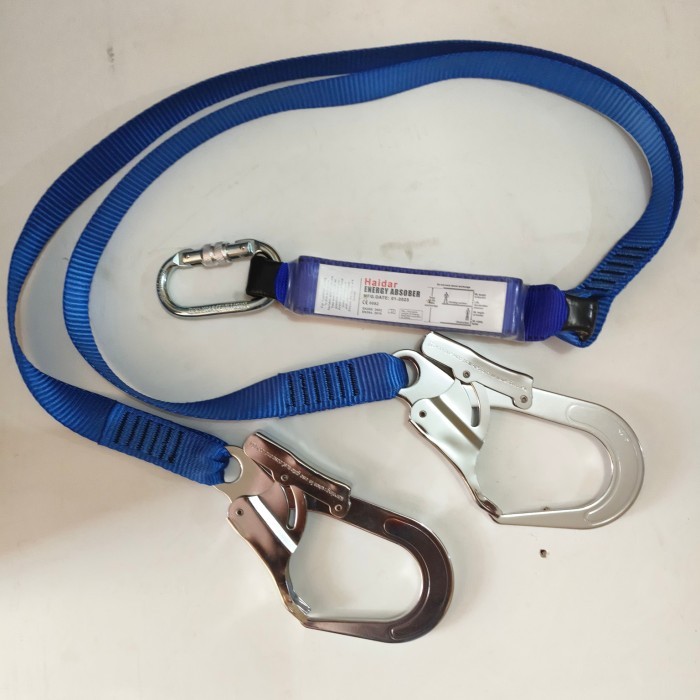 Bisa Grab Lanyard Webbing Double Hook + Absorber Haidar