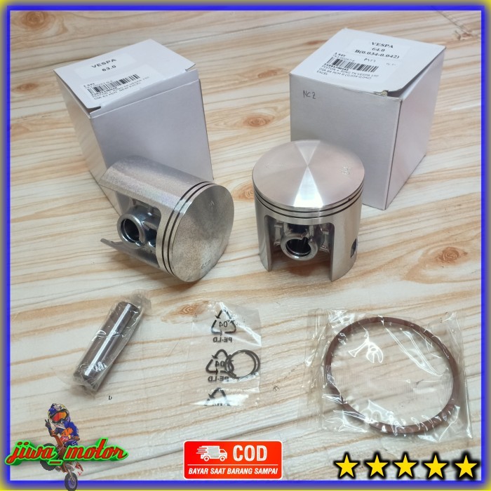 TERBARU - seher piston vespa 2 tak TK racing diameter 61 2 63 64 mm